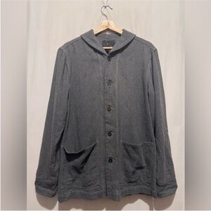 YMC Dark Gray Button-Up Shirt Jacket